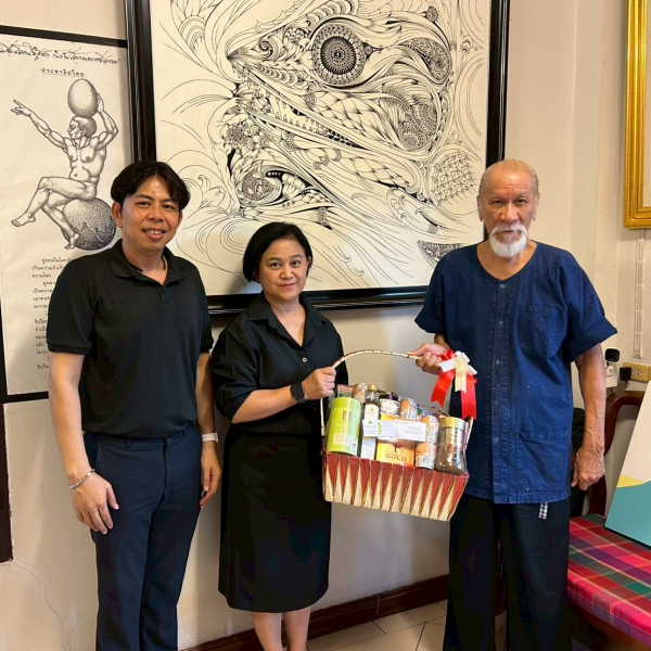 กองกองทุนส่งเสริมงานวัฒนธรรม เยี่ยมนายช่วง มูลพินิจ ศิลปินแห่งชาติ